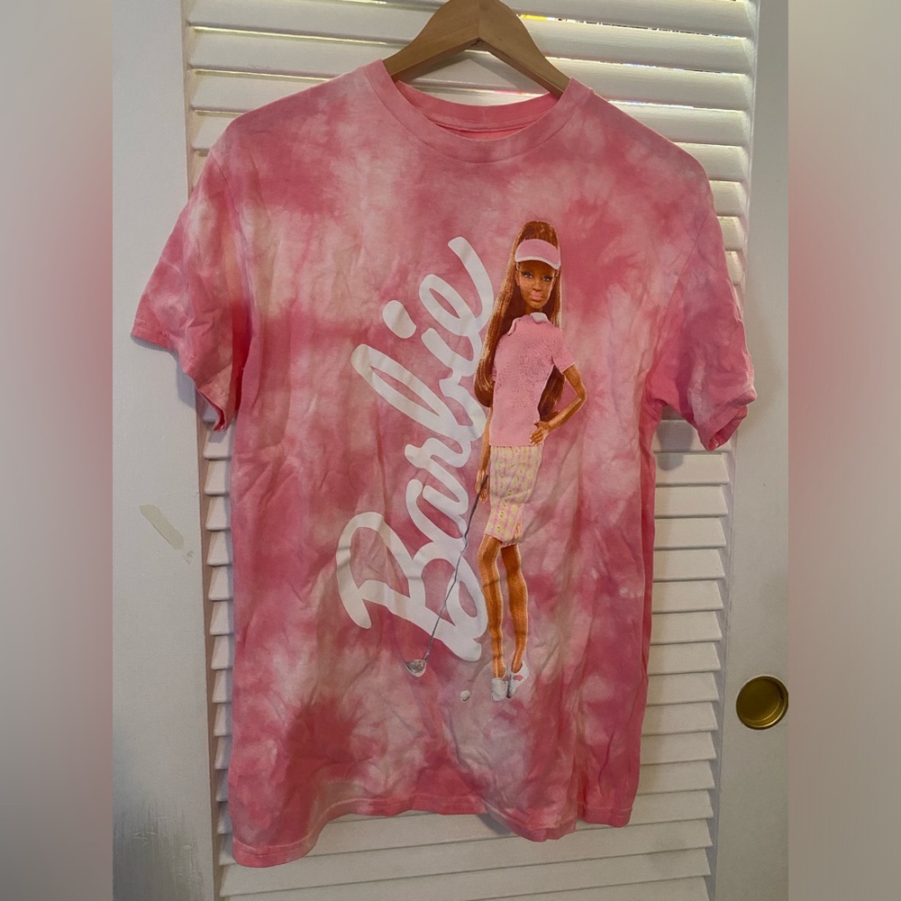 Tye Dye pink Barbie Golf T shirt